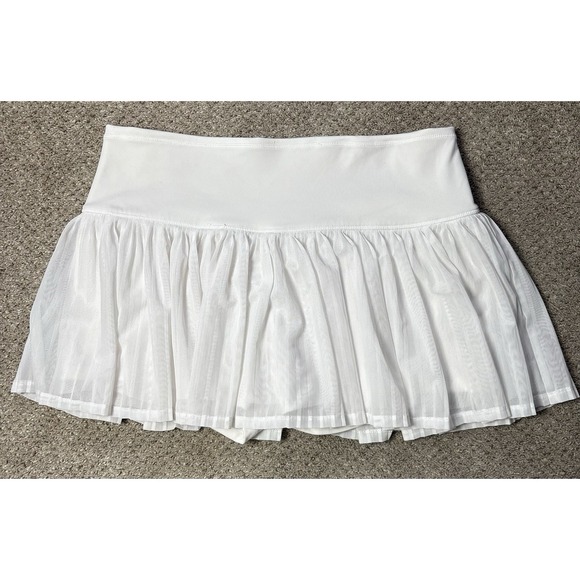 IBKUL Pants - Ibkul‎ White Pleated Pull On Skort Womens L Pockets Pickleball Golf Athleisure
